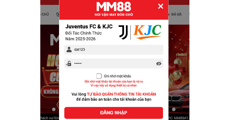 Đăng Nhập MM88 Lỗi Thường Gặp Và Giải Pháp Hiệu Quả 8 Điền mật khẩu đúng đã đăng ký mm88